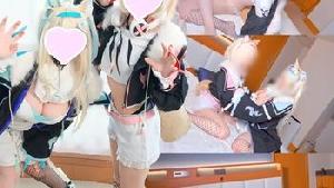 百合えっち番犬姉妹が二人で慰めあい♡スマホで撮影されながら見せつけオナニー♡
